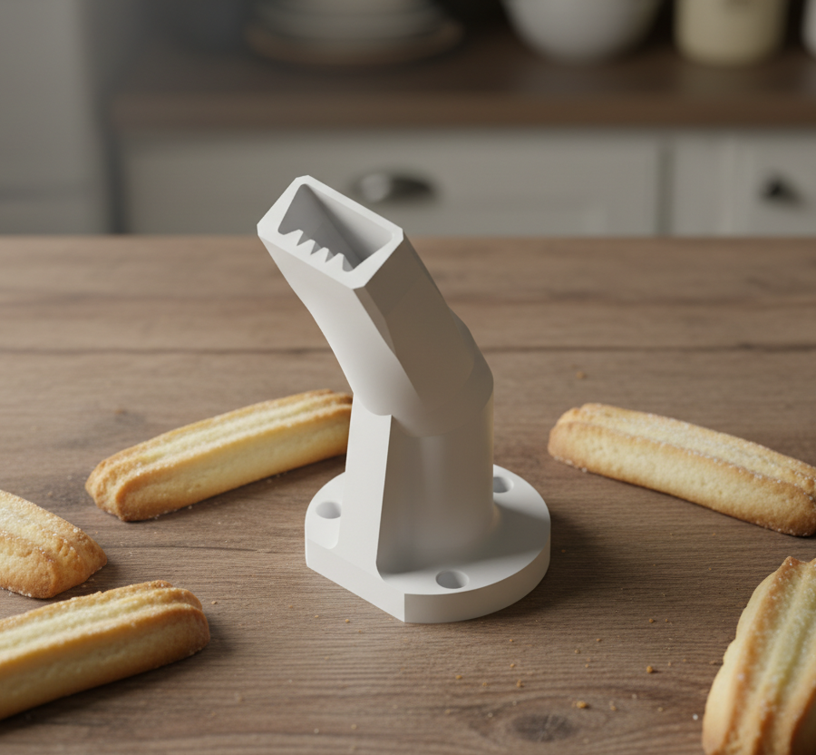 Home custom sprits extrusion nozzle prototype (pla)