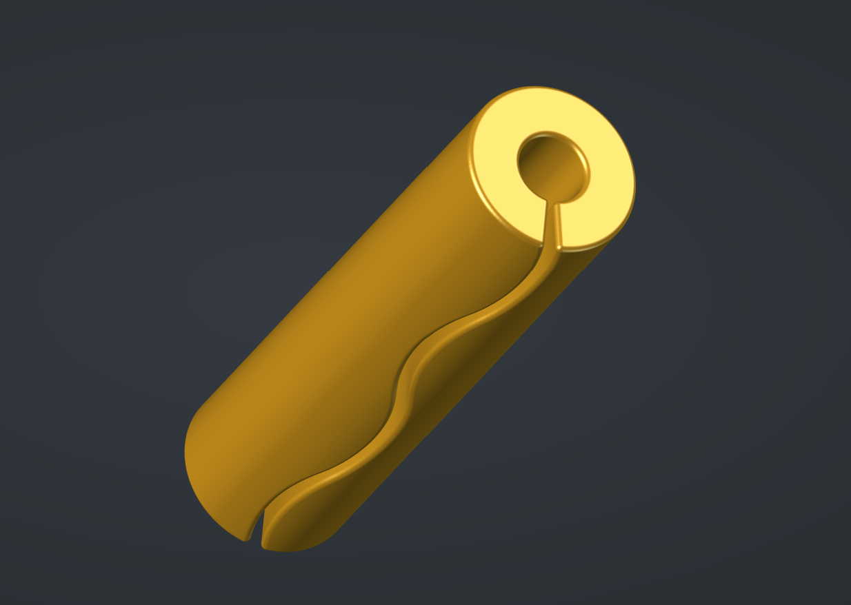 Cardboard gripper arm adapter.
